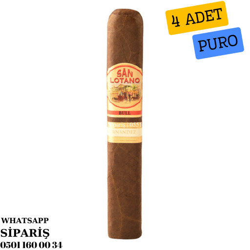 AJ Fernandez San Lotano The Bull Toro 4'lü Puro Paket