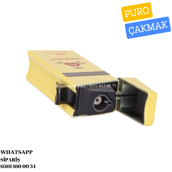 MonteCristo Özel Üretim Tek Torch Pürmüz Sarı Puro Çakmağı