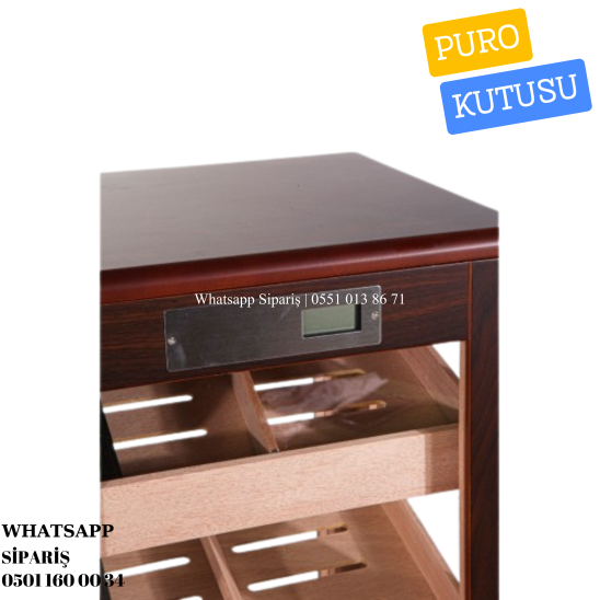 Puro Kutusu 5 Raflı Sedir Humidor