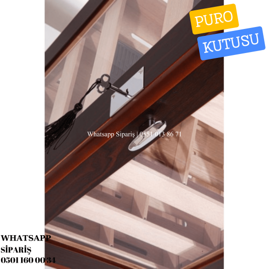 Puro Kutusu 5 Raflı Sedir Humidor