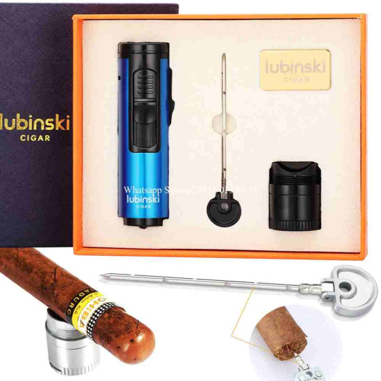 Lubinski 1li Torch Mavi/Siyah Puro Çakmağı