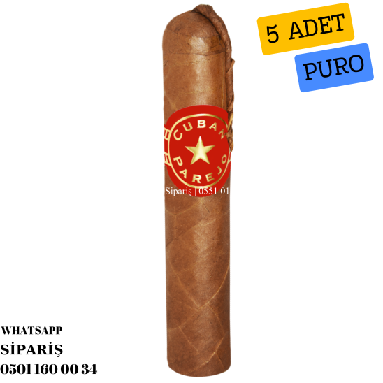 Cuban Parejo Serie Zafadores Medios 5'li Puro Paket
