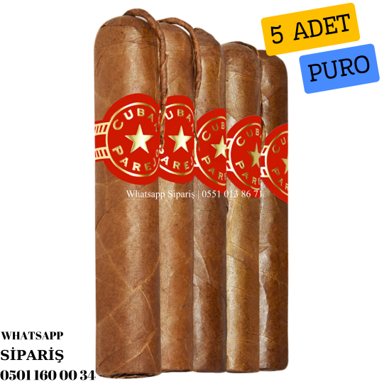 Cuban Parejo Serie Zafadores Medios 5'li Puro Paket
