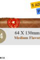 Cuban Parejo Serie Zafadores Medios 5'li Puro Paket