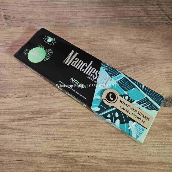 Manchester Nano Wild Green Slim Sigara (Elma Aromalı) x10 Paket