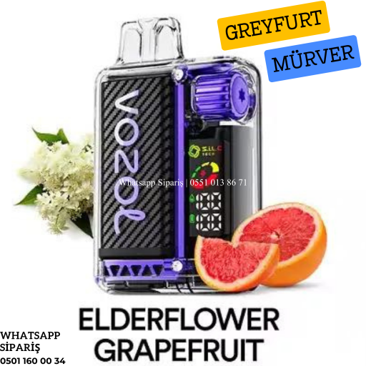 Vozol Vista Elderflower Grapefruit 20000 PUFF