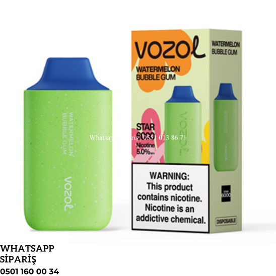 Vozol Watermelon Bubble Gum 6000 PUFF