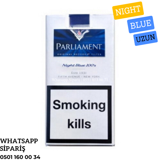 Parliament Night Blue Uzun Sigara x10 Paket