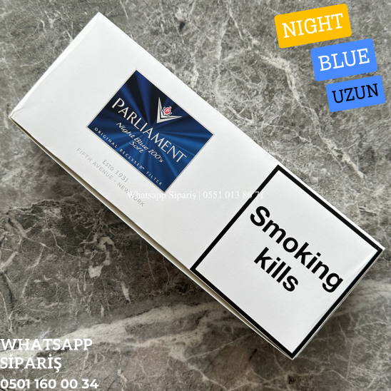 Parliament Night Blue Uzun Sigara x10 Paket