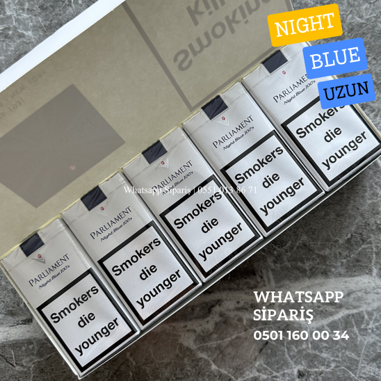 Parliament Night Blue Uzun Sigara x10 Paket