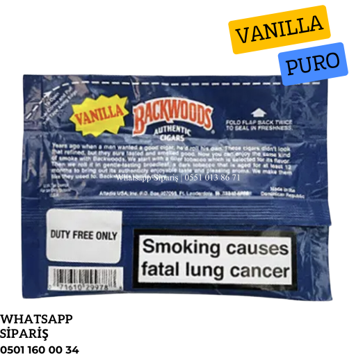 Backwoods Vanilla Islak Puro x8 paket