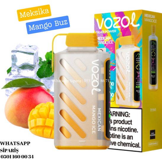Vozol Gear Power 20000 PUFF Mexıcan Mango ıce