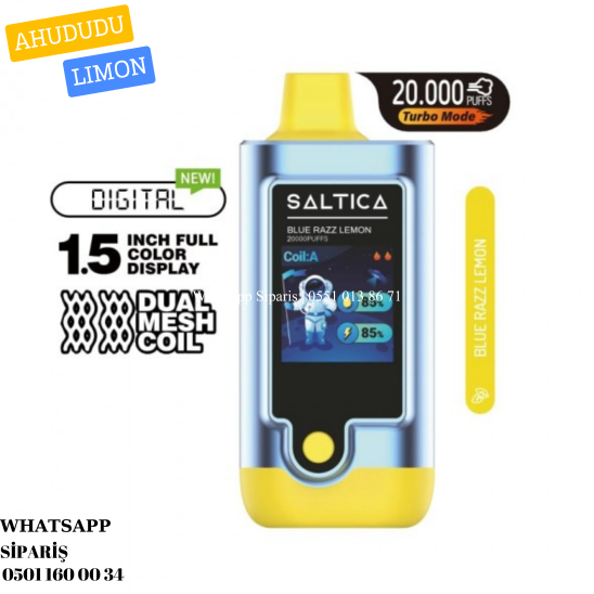 Saltica 20000 PUFF Blue Razz Lemon