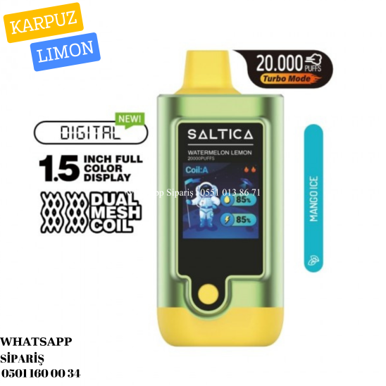 Saltica 20000 PUFF Watermelon Lemon
