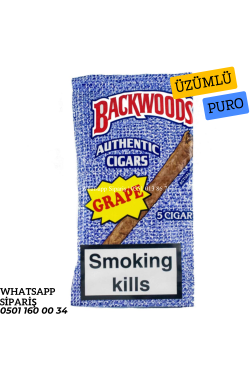 Backwoods Grape (Üzümlü) Islak Puro x8 Paket
