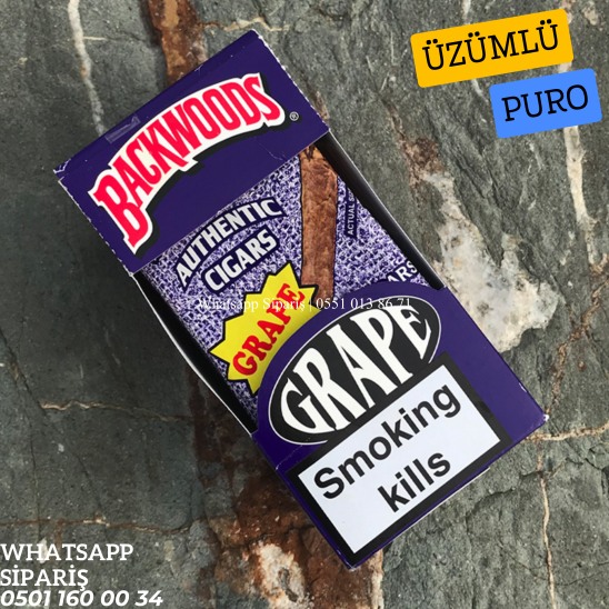 Backwoods Grape (Üzümlü) Islak Puro x8 Paket