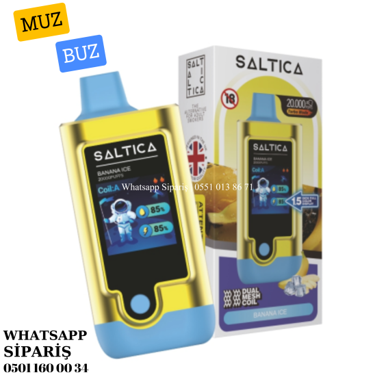 Saltica 20000 PUFF Banana Ice