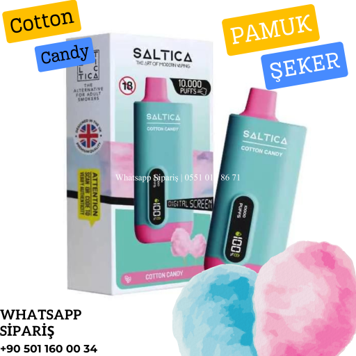 Saltica Dijital 10000 PUFF Cotton Candy