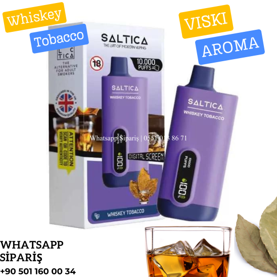Saltica Dijital 10000 PUFF Whiskey Tobacco