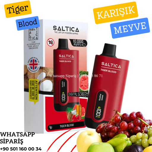 Saltica Dijital 10000 PUFF Tiger Blood
