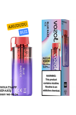 Vozol Neon Blue Razz İce 10000 PUFF
