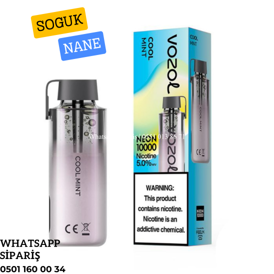 Vozol Neon Cool Mınt 10000 PUFF