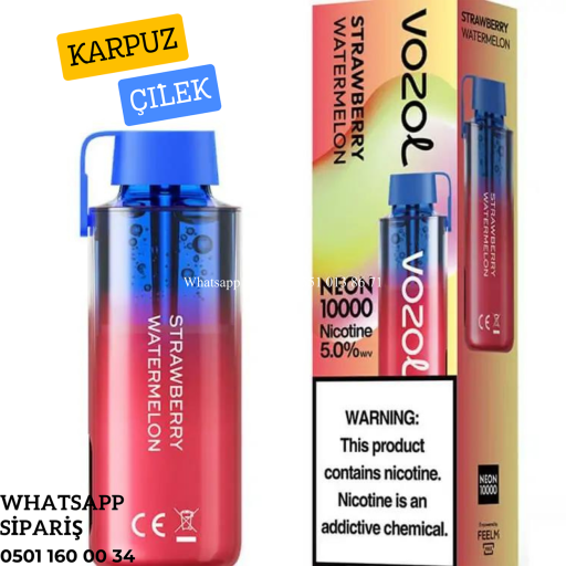 Vozol Neon Strawberry Watermelon 10000 PUFF
