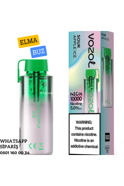 Vozol Neon Sour Apple İce 10000 PUFF