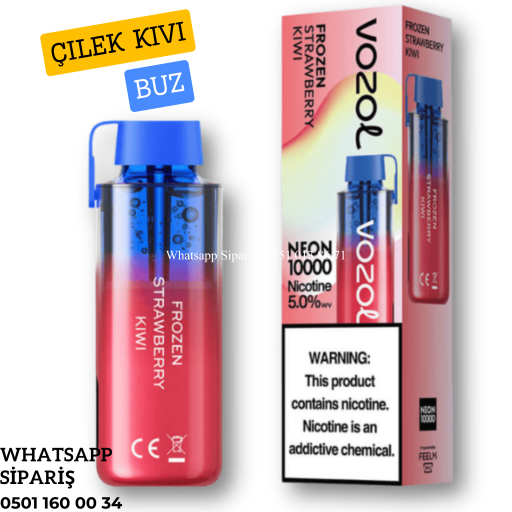 Vozol Neon Frozen Strawberry Kiwi 10000 PUFF
