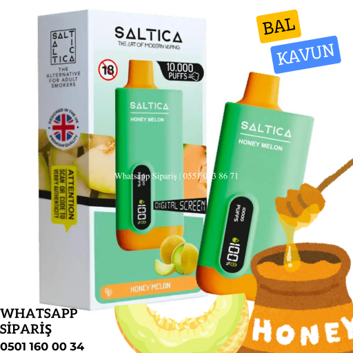 Saltica 10000 Ekranlı Puff Honey Melon