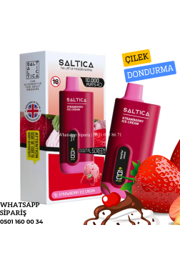 Saltica 10000 Ekranlı Puff Strawberry ice Cream