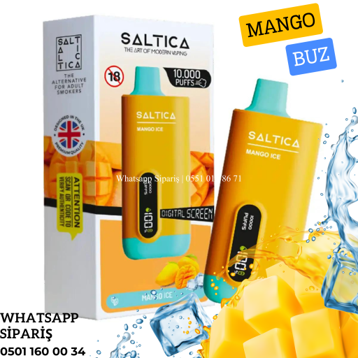 Saltica 10000 Ekranlı Puff Mango ice