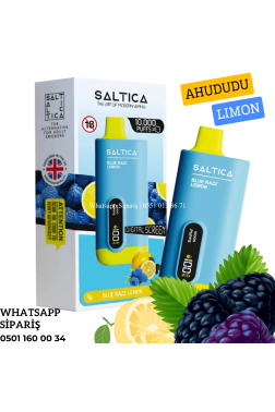 Saltica 10000 Ekranlı Puff Blue Razz Lemon