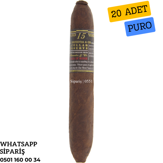 Gurkha Cellar Reserve 15 Year Limitada Hedonism 20'li Puro Paket