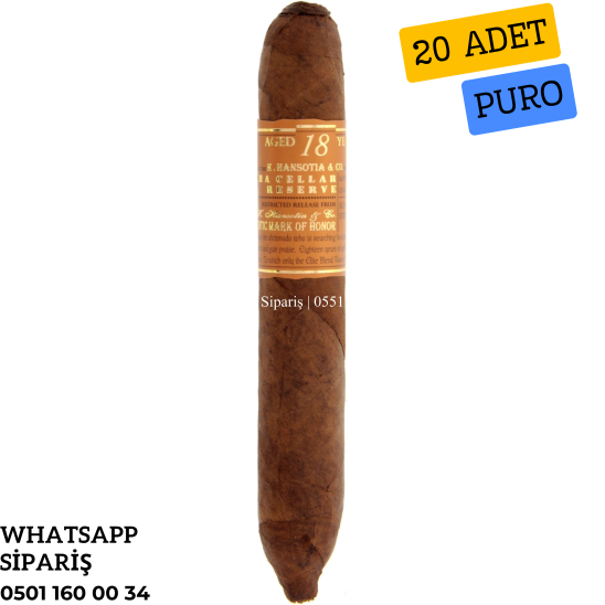 Gurkha Cellar Reserve 18 Year Edicion Especial Hedonism 20'li Puro Kutu