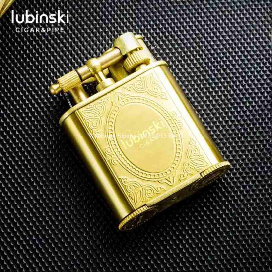 Lubinski Gold Metal Puro Seti Çakmak-Kesici-Küllük-P.Kılıfı
