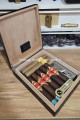 Pierre Cardin Siyah Ahşap Kaplama Humidor Puro  Seti