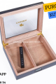 Cohiba Karbon Desenli Humidor Puro Kutusu