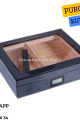 Cohiba Karbon Desenli Humidor Puro Kutusu