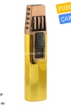 Parmida Çift Torch Pürmüz Gold-Bronz Puro Çakmağı