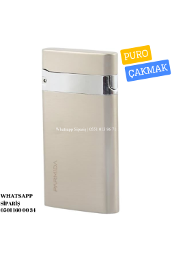Parmida Tek Torch Pürmüz Gümüş Metal Puro Çakmağı