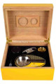 Cohiba Sarı Humidor Puro Kutusu ve Aksesuar Seti