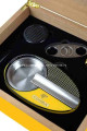 Cohiba Sarı Humidor Puro Kutusu ve Aksesuar Seti
