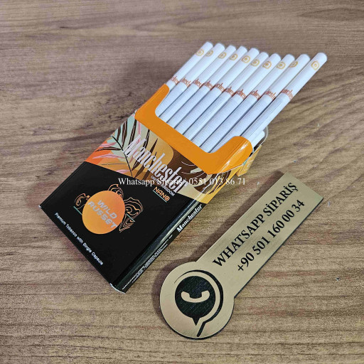 Manchester Nano Wild Russet Slim Sigara (Portakal Aromalı) x10 Paket