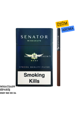 Senator Specıal Wine Grape (Üzüm) Aroma Sigara x10 Paket