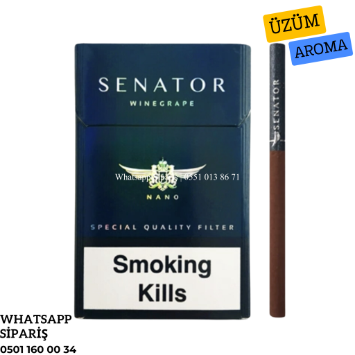 Senator Specıal Wine Grape (Üzüm) Aroma Sigara x10 Paket