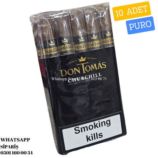 Don Tomás Dominican Bundle Churchıll 10'lu Puro