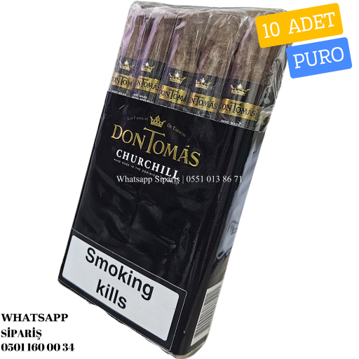 Don Tomás Dominican Bundle Churchıll 10'lu Puro
