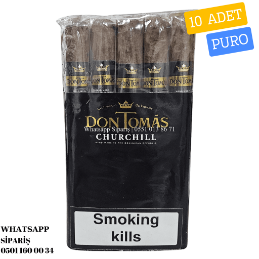 Don Tomás Dominican Bundle Churchıll 10'lu Puro