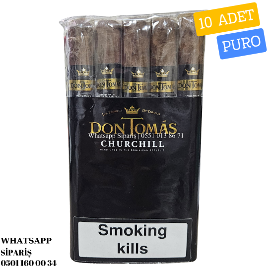 Don Tomás Dominican Bundle Churchıll 10'lu Puro